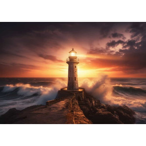 Gilded Fury - AI Art Wall Mural for Contemporary Interiors | Wall4Soul