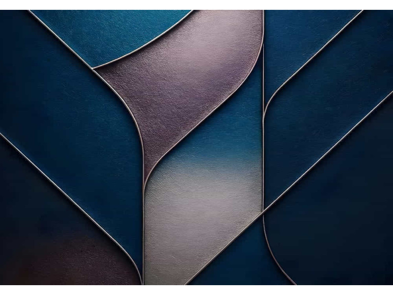 Glacial Flow Geometry Ice Patterns - Cool AI Wall Mural