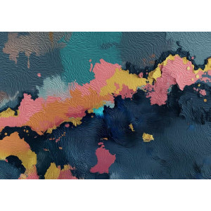 Golden Fracture Broken Gold - Artistic AI Wall Mural