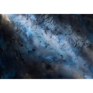 Celestial Whirlpool Space Vortex - Cosmic AI Wall Mural