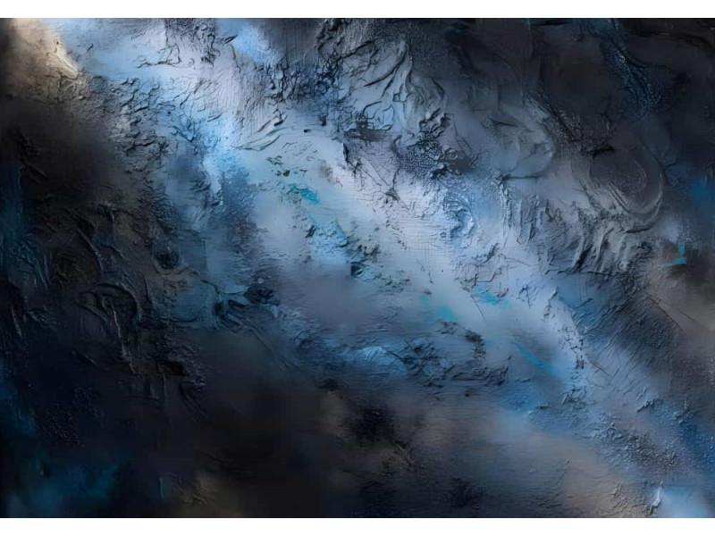 Celestial Whirlpool Space Vortex - Cosmic AI Wall Mural