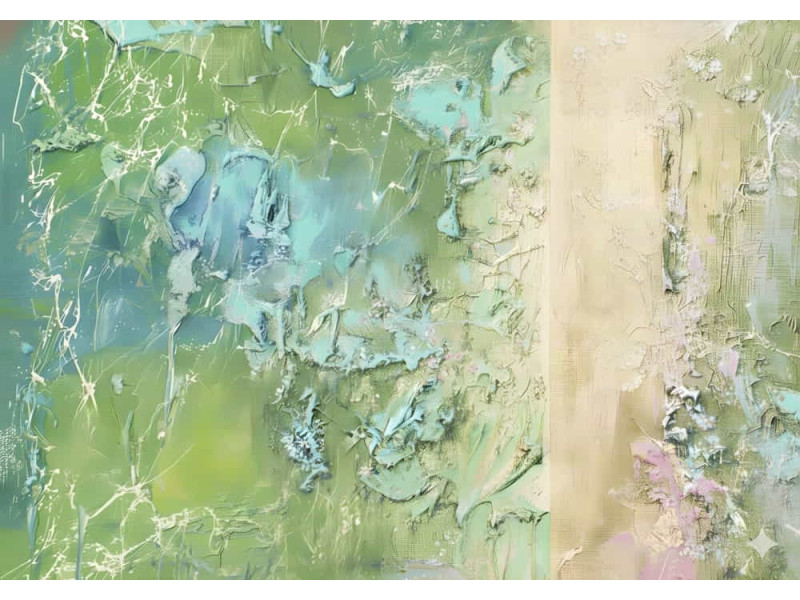 Earth and Sky Divide - AI Art Wall Mural for Contemporary Interiors