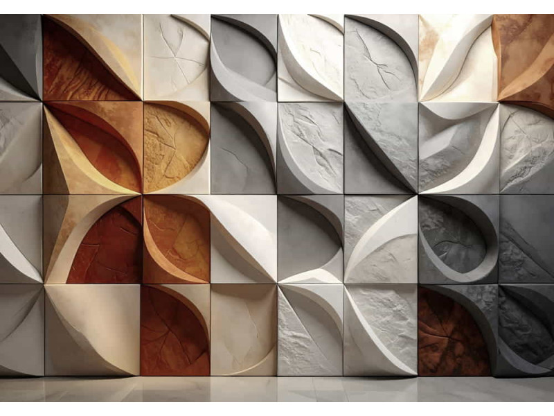 Earthen Tides Natural Colors - Organic AI Wall Mural