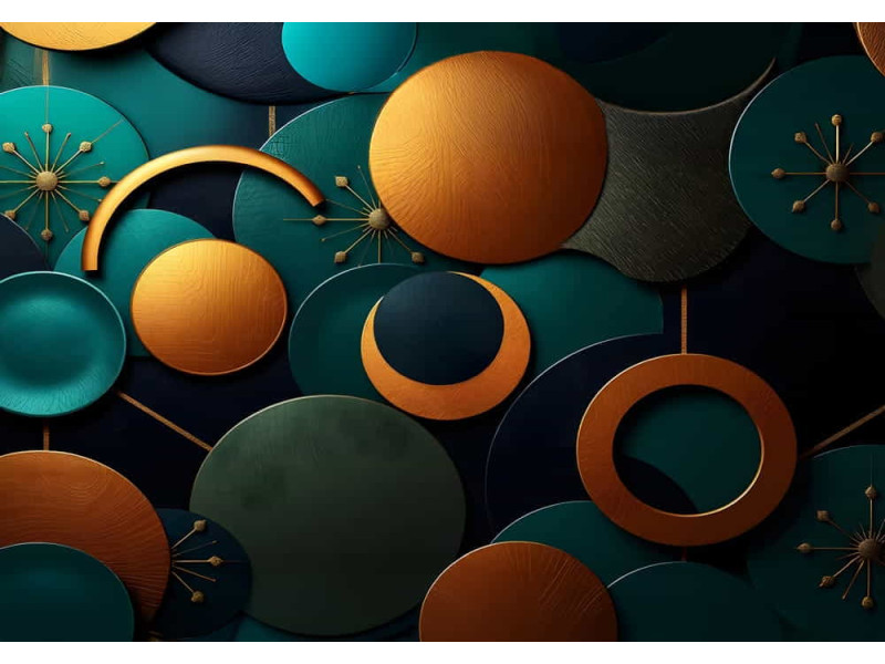 Cosmic Teal and Gold Burst Galaxy - Stellar AI Wall Mural Cosmic Teal and Gold Burst Galaxy - Stellar AI Wall Mural