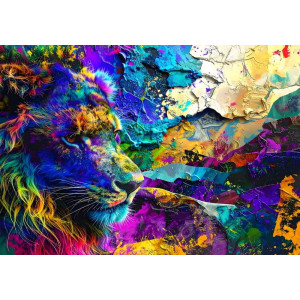 Chromatic King Royal Colors - Regal AI Wall Mural