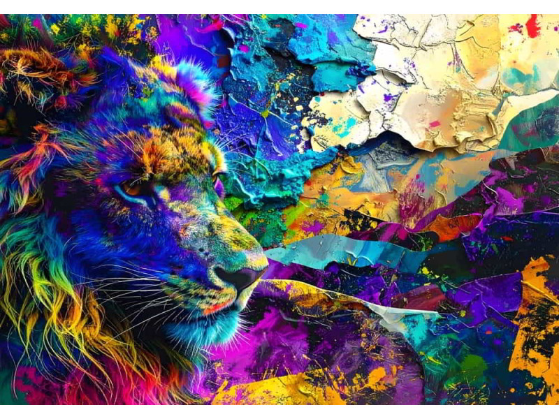 Chromatic King Royal Colors - Regal AI Wall Mural