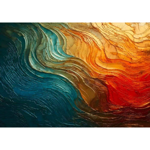 Magma Flow Volcanic Effects - Fiery AI Wall Mural