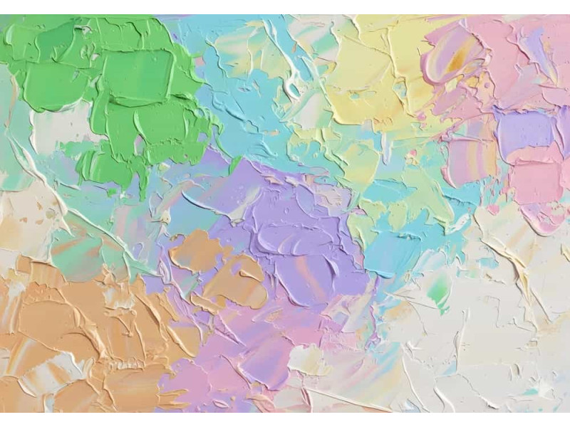 Pastel Mosaic Soft Colors - Gentle AI Wall Mural