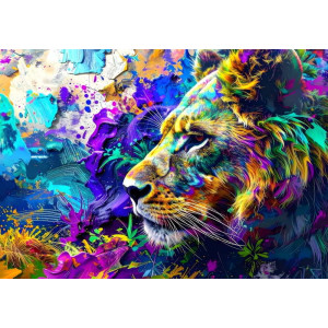 Prismatic Sovereign Crystal Effects - Dazzling AI Wall Mural