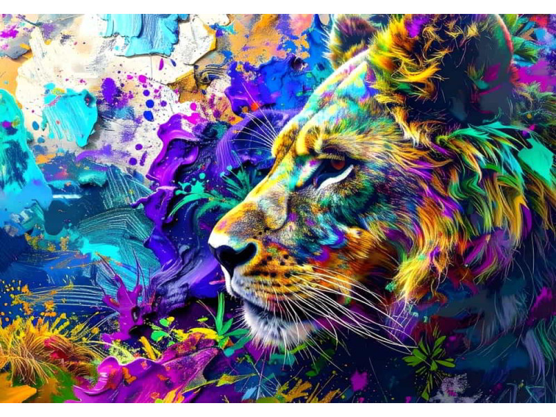 Prismatic Sovereign Crystal Effects - Dazzling AI Wall Mural