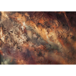 Rust and Ember - AI Art Wall Mural for Contemporary Interiors | Wall4Soul