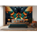 The Geometric Guardian Abstract Art - Protective AI Wall Mural The Geometric Guardian Abstract Art - Protective AI Wall Mural