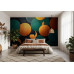 Swirl of Golden Symmetry Luxury Pattern - Opulent AI Wall Mural