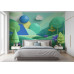 Verdant Dreamscape - AI Art Wall Mural for Contemporary Interiors