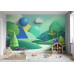 Verdant Dreamscape - AI Art Wall Mural for Contemporary Interiors