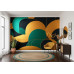 Art Deco Leafwork - AI Art Wall Mural for Contemporary Interiors