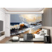 Crashing Waves - AI Art Wall Mural for Contemporary Interiors