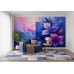 Twilight Bloom - AI Art Wall Mural for Contemporary Interiors
