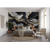 Gilded Waves Ocean Luxury - Opulent AI Wall Mural
