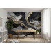 Gilded Waves Ocean Luxury - Opulent AI Wall Mural
