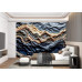 Coastal Rhythm - AI Art Wall Mural for Contemporary Interiors