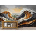 Ocean's Embrace - AI Art Wall Mural for Contemporary Interiors