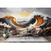 Ocean's Embrace - AI Art Wall Mural for Contemporary Interiors