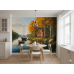 Swedish Autumn Retreat - AI Art Wall Mural for Contemporary Interiors