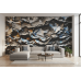 The Weight of Time - AI Art Wall Mural for Contemporary Interiors