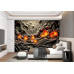 Subterranean Glow - AI Art Wall Mural for Contemporary Interiors Subterranean Glow - AI Art Wall Mural for Contemporary Interiors