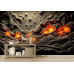 Subterranean Glow - AI Art Wall Mural for Contemporary Interiors Subterranean Glow - AI Art Wall Mural for Contemporary Interiors