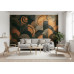 Art Deco Half-Circles Vintage Pattern - Retro AI Wall Mural Art Deco Half-Circles Vintage Pattern - Retro AI Wall Mural