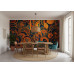 Amber and Teal Mosaic Jewel Tones - Rich AI Wall Mural