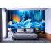 Blue Lagoon Swan - AI Art Wall Mural for Contemporary Interiors Blue Lagoon Swan - AI Art Wall Mural for Contemporary Interiors