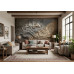 Ethereal Erosion - AI Art Wall Mural for Contemporary Interiors