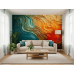 Magma Flow Volcanic Effects - Fiery AI Wall Mural
