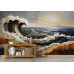 Breaking Sun - AI Art Wall Mural for Contemporary Interiors