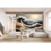 Breaking Sun - AI Art Wall Mural for Contemporary Interiors