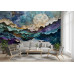 Moonlit Horizons Nightscape - Serene AI Wall Mural Moonlit Horizons Nightscape - Serene AI Wall Mural