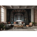 The Industrial Archway - AI Art Wall Mural for Contemporary Interiors
