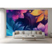 Luminous Bloomscape - AI Art Wall Mural for Contemporary Interiors
