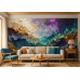 Celestial Depths Space Wonder - Cosmic AI Wall Mural