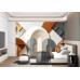 Terracotta Tectonics - AI Art Wall Mural for Contemporary Interiors Terracotta Tectonics - AI Art Wall Mural for Contemporary Interiors