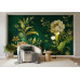 Emerald Garden - AI Art Wall Mural for Contemporary Interiors