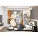 Petals and Panels - AI Art Wall Mural for Contemporary Interiors