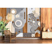 Petals and Panels - AI Art Wall Mural for Contemporary Interiors