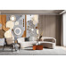 Petals and Panels - AI Art Wall Mural for Contemporary Interiors