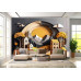 Autumn Village - AI Art Wall Mural for Contemporary Interiors Autumn Village - AI Art Wall Mural for Contemporary Interiors