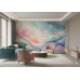 Blooming Aurora - AI Art Wall Mural for Contemporary Interiors