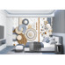 Woven Light Texture Effect - Warm - AI Art Wall Mural for Contemporary Interiors